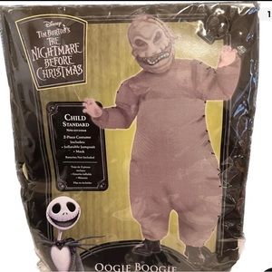 Oogie Boogie Child Standard 2 Piece Costume W/inflatable Jumpsuit And Mask.